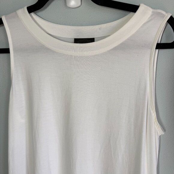 J. Jill Womens White Wearever Long Layering Tank Sz Small Soft Stretch Tunic - Picture 5 of 13